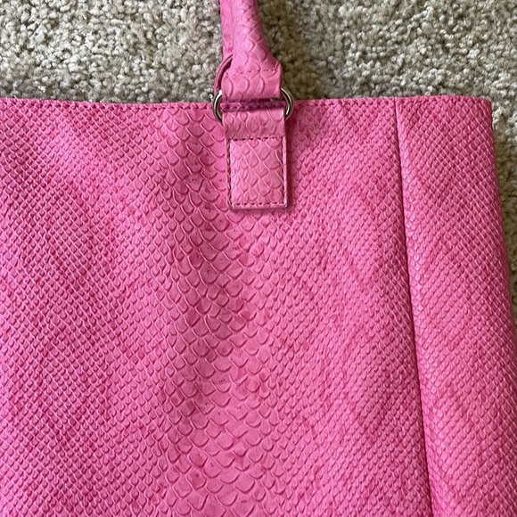 Neiman Marcus pink alligator tote - Picture 3 of 6